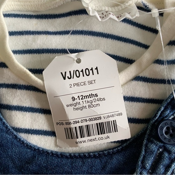 Nexbaby Blue Dinosaur Overalls for Kids two piece - Picture 3 of 7